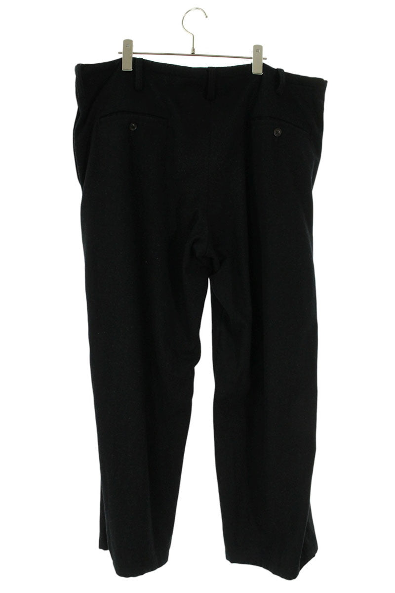 Vintage Yohji Yamamoto Bottoms - YOHJI YAMAMOTO POUR HOMME 15AW Wide Long Pants Black Size 34 - Authentic Archive