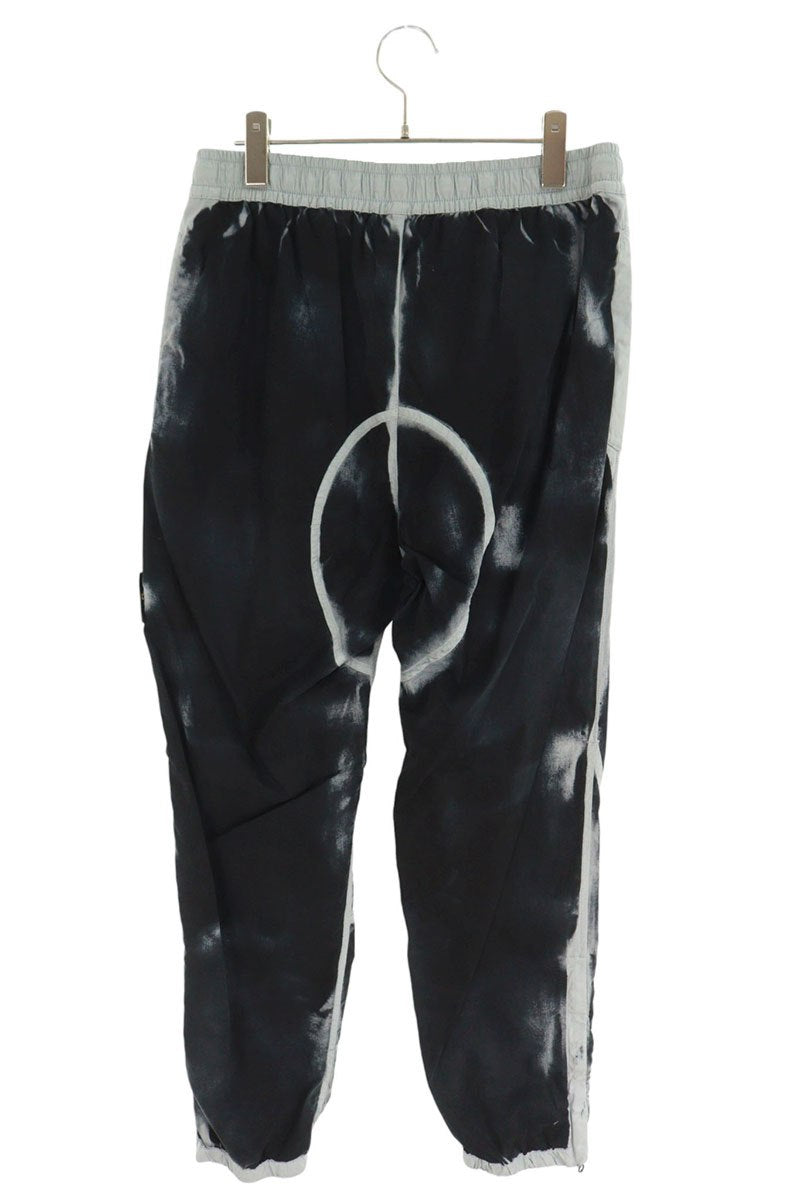 STONEISLAND 23SS Spray Print Logo Pants Black Size 31