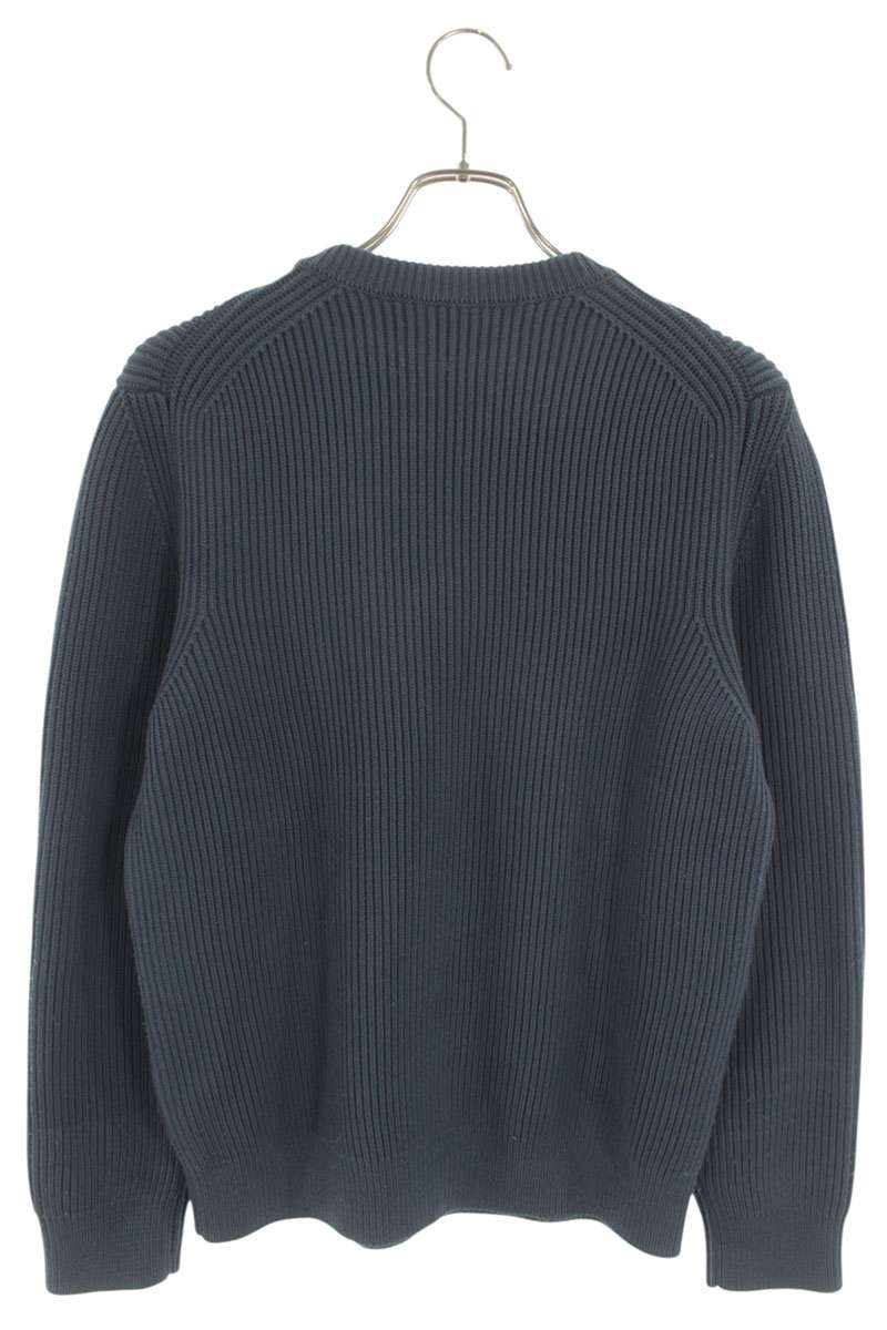 Auralee Wool Crewneck Knit Sweater Blue Size XL