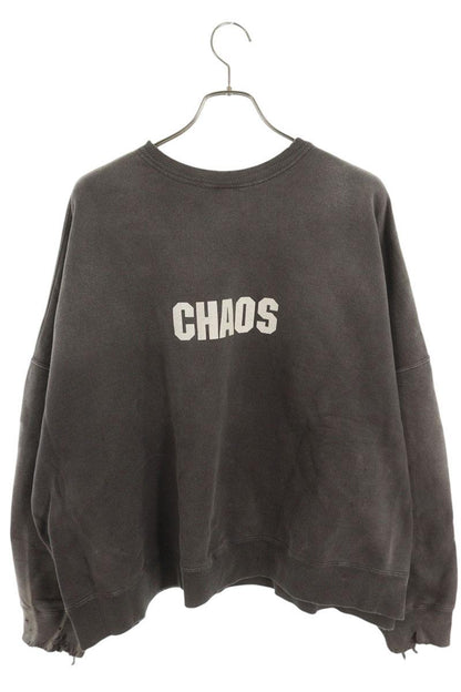 Saint Michael 24AW CHAOS Print Sweatshirt Gray Size L