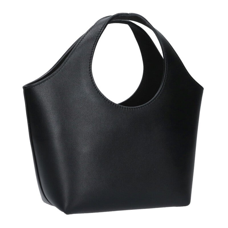 Balenciaga XS 747036 Logo Leather Handbag Black One Size