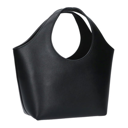 Balenciaga XS 747036 Logo Leather Handbag Black One Size