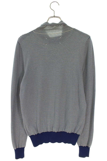 Maison Margiela High Neck Boarder Knit Sweater Size S