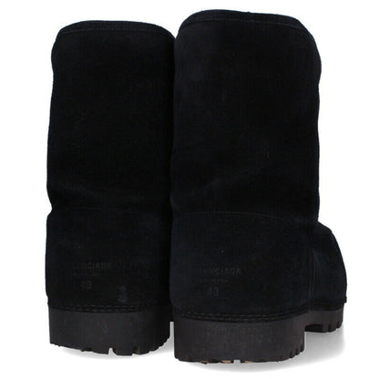 BALENCIAGA Alaska Mouton Big Boots Black Size 9.5
