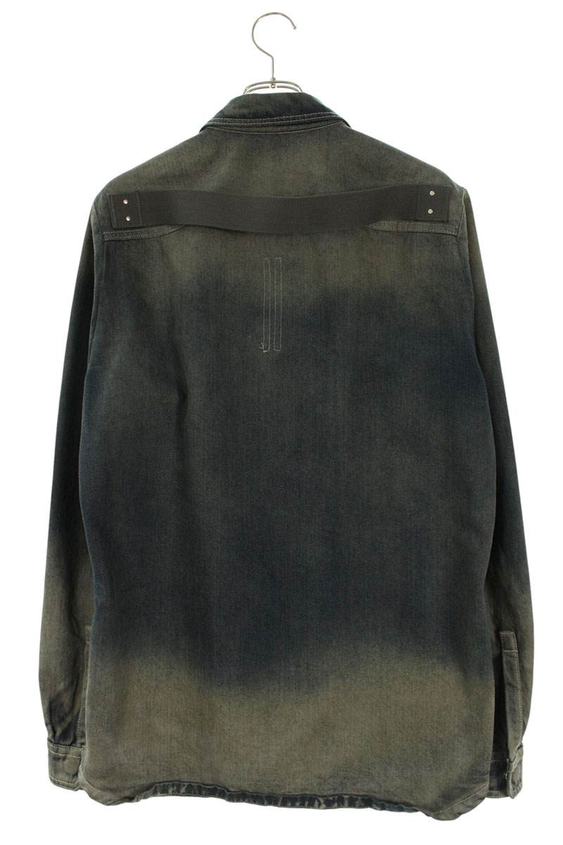 Rick Owens FOGPOCKET OUTERSHIRT Blue Size 48