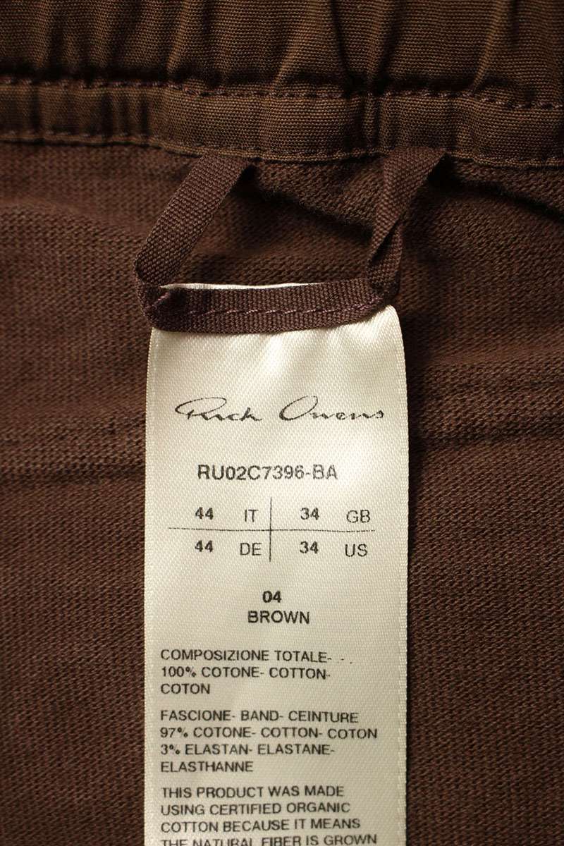 Rick Owens BA Cargo Long Pants Brown Size 44