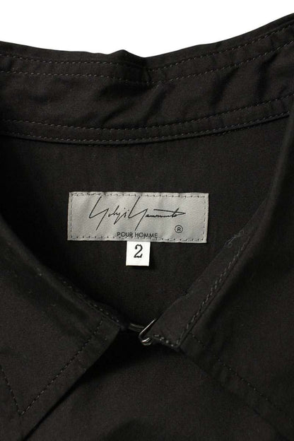 YOHJI YAMAMOTO POUR HOMME Long Sleeve Shirt Black Size M