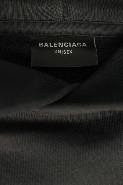 Balenciaga Rhinestone Logo Hoodie Black Size 1