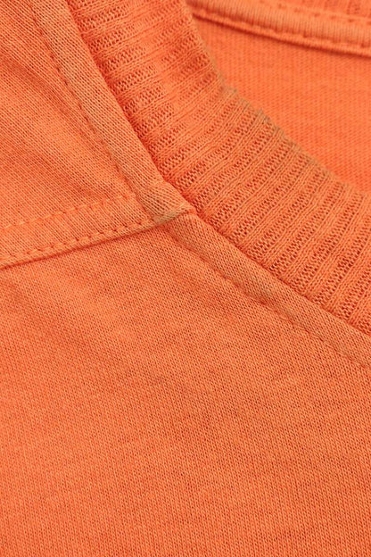 Rick Owens 16SS Long Sleeve T-Shirt Orange Size S