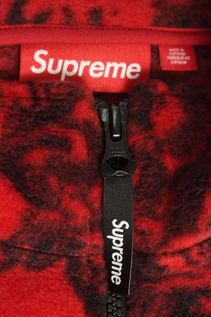 Supreme NEW YORK FLEECE JACKET Red Size M