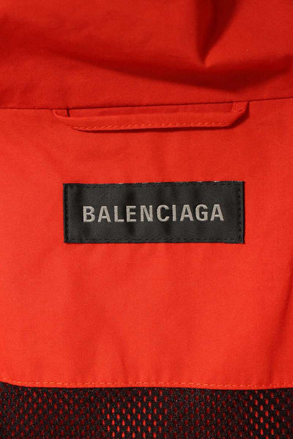 Balenciaga Logo Print Blouson Red x White x Black Size S