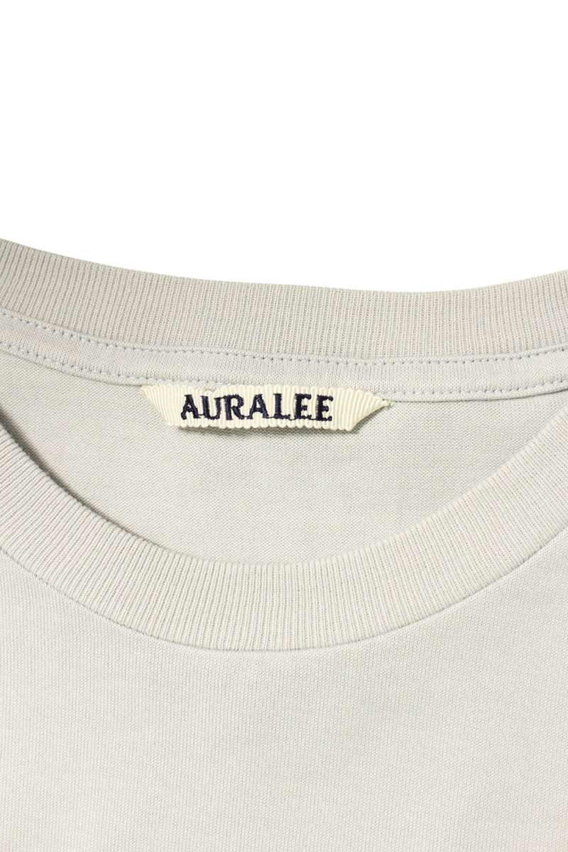 Auralee Crewneck Long Sleeve T-Shirt Blue Size L