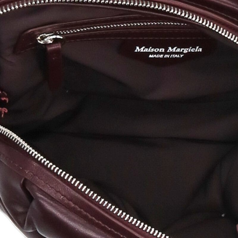 Maison Margiela Glam Slam Leather Shoulder Bag Red