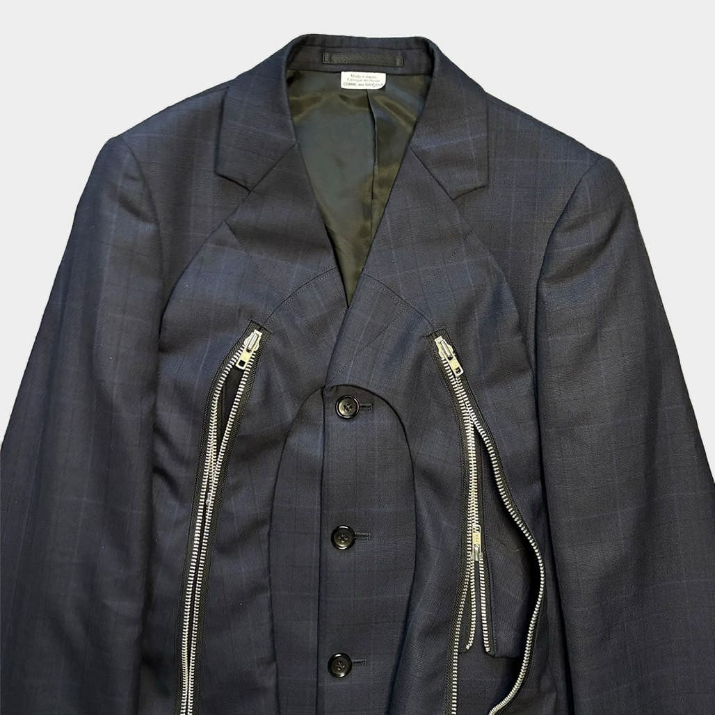 COMME DES GARCONS HOMME PLUS 23AW Avant-Garde Chester Coat Blue Size XS
