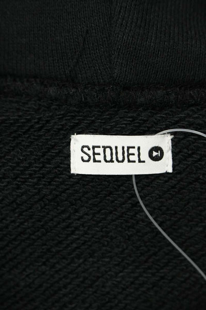 SEQUEL 24AW Print Hoodie Black Size S