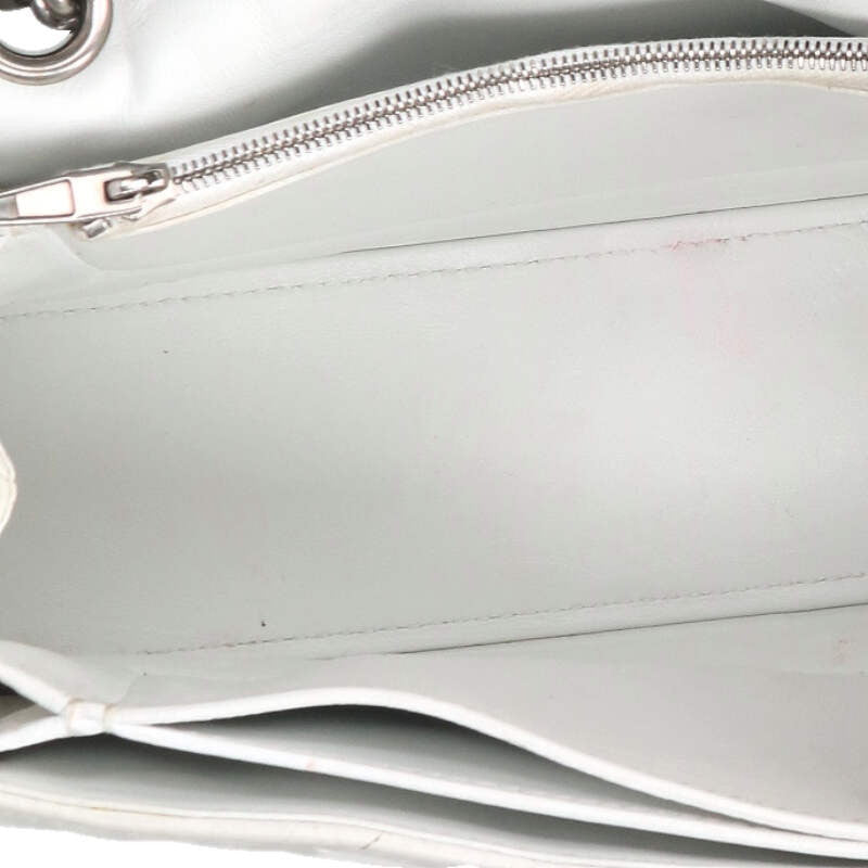 Balenciaga Crush Chain Bag Strap Shoulder White x Silver One Size