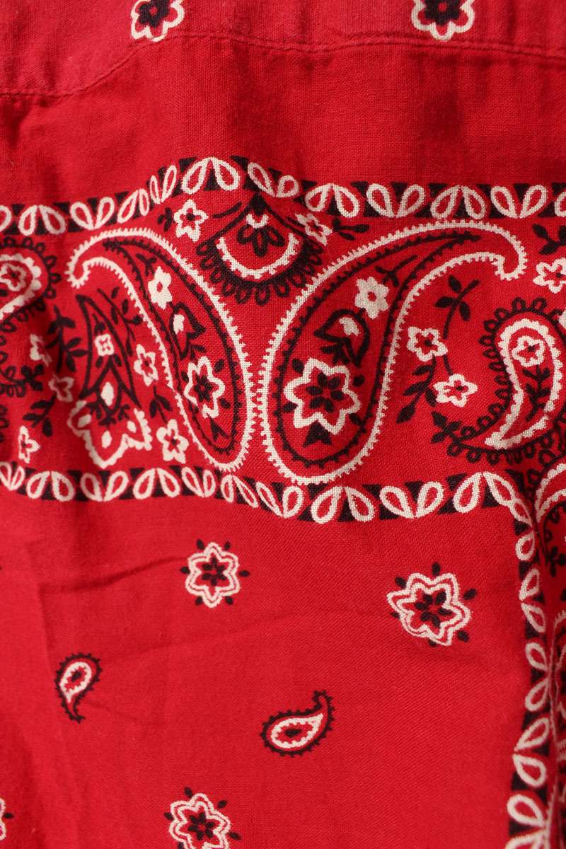 Visvim 18SS KERCHIEF TUNIC SHIRT Red Size M