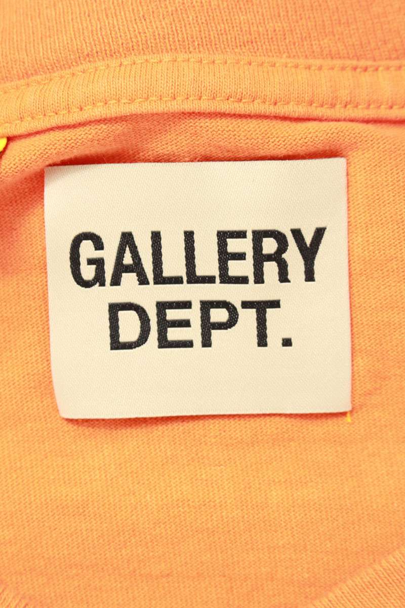 Gallery Dept. 25AW Logo Print T-Shirt Orange Size XL