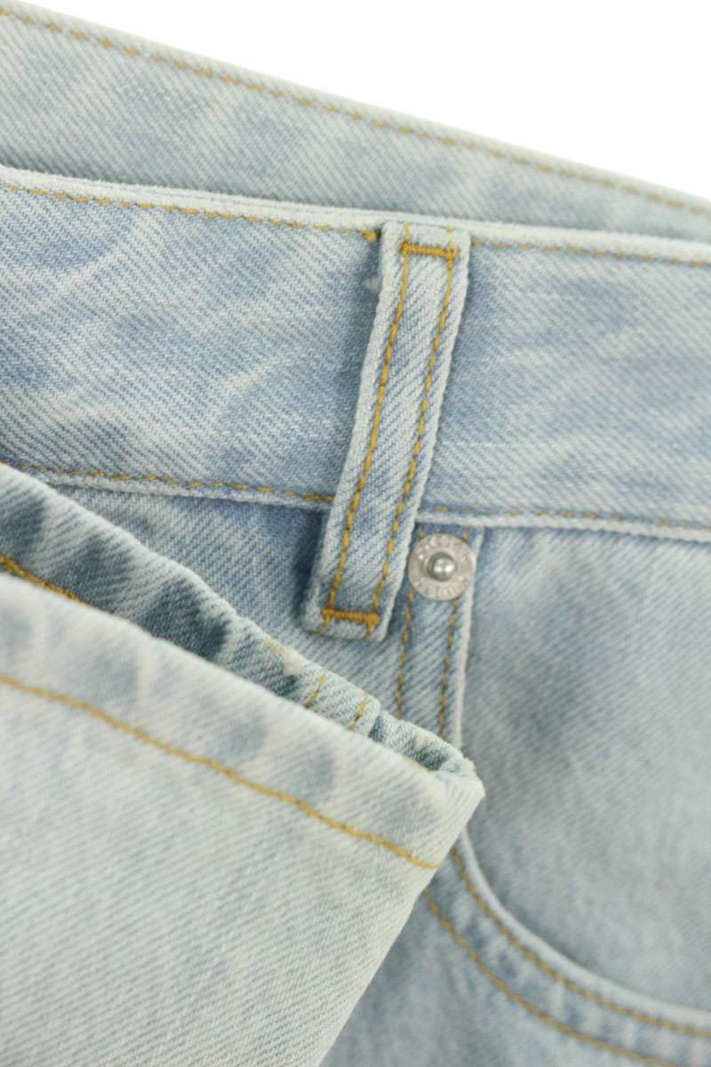 Bottega Veneta Wide Denim Pants Blue Size 48