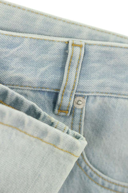 Bottega Veneta Wide Denim Pants Blue Size 48