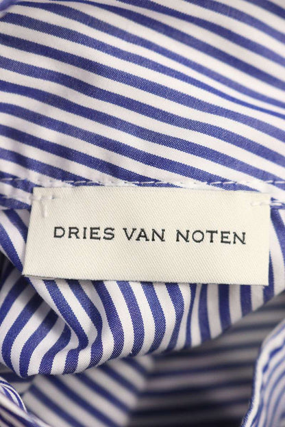Dries Van Noten 25AW Striped Long Sleeve Shirt Blue x White Size L