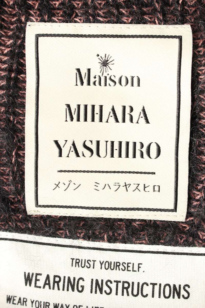 MIHARAYASUHIRO Cardigan Black x Pink Size S