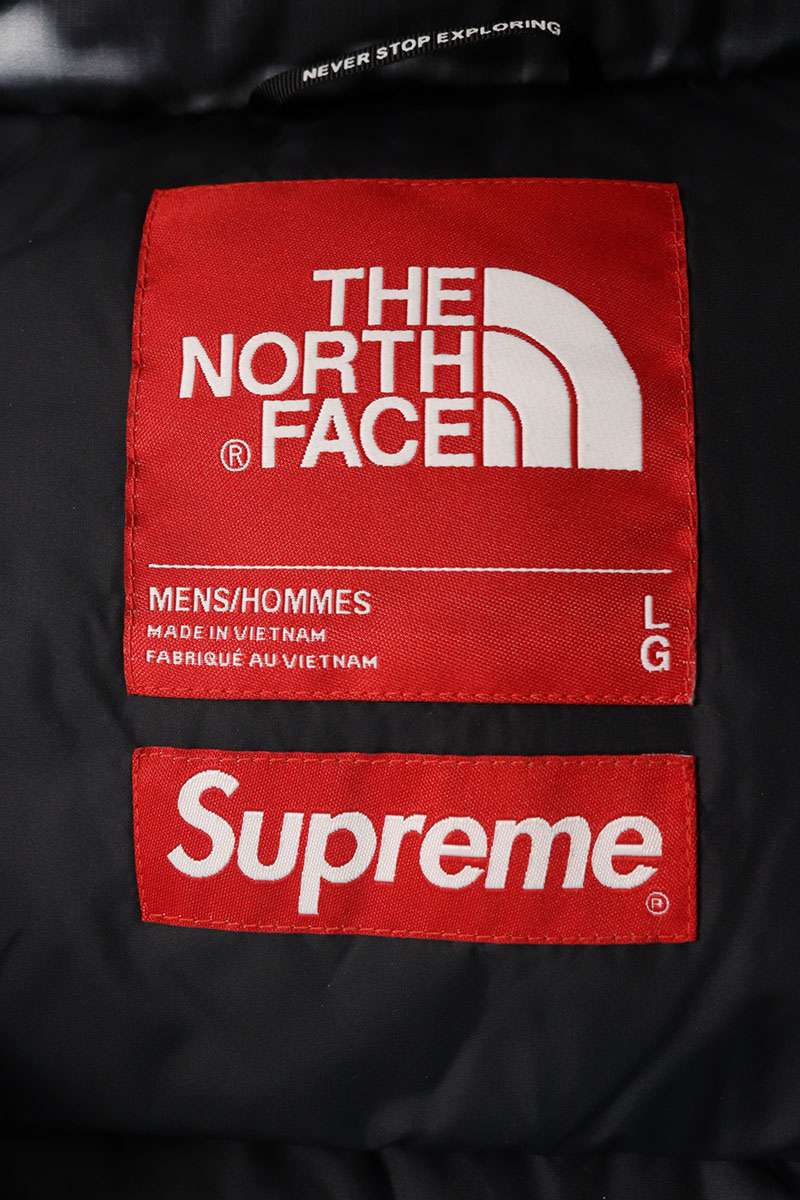Supreme 23SS Printed Nuptse Jacket Black Size L