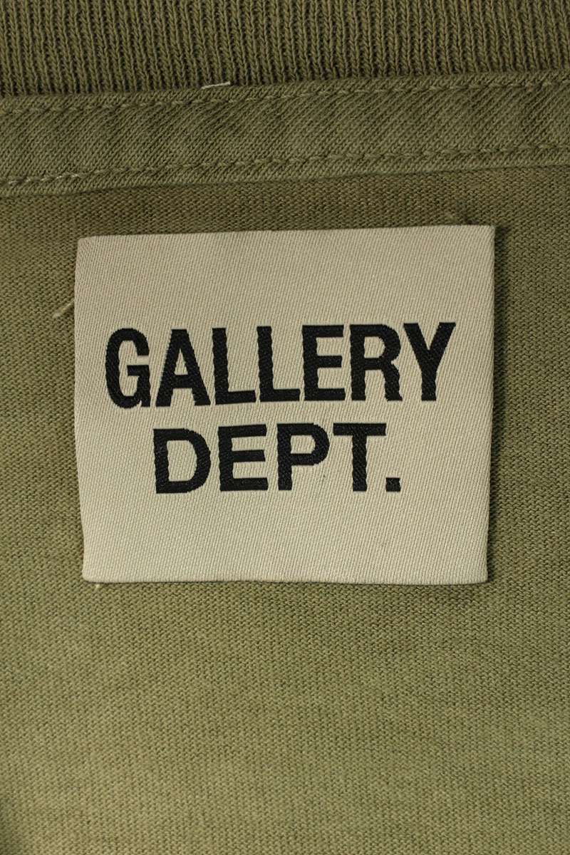 Gallery Dept. 25SS Well-Washed Logo Print T-Shirt Green Size XXL