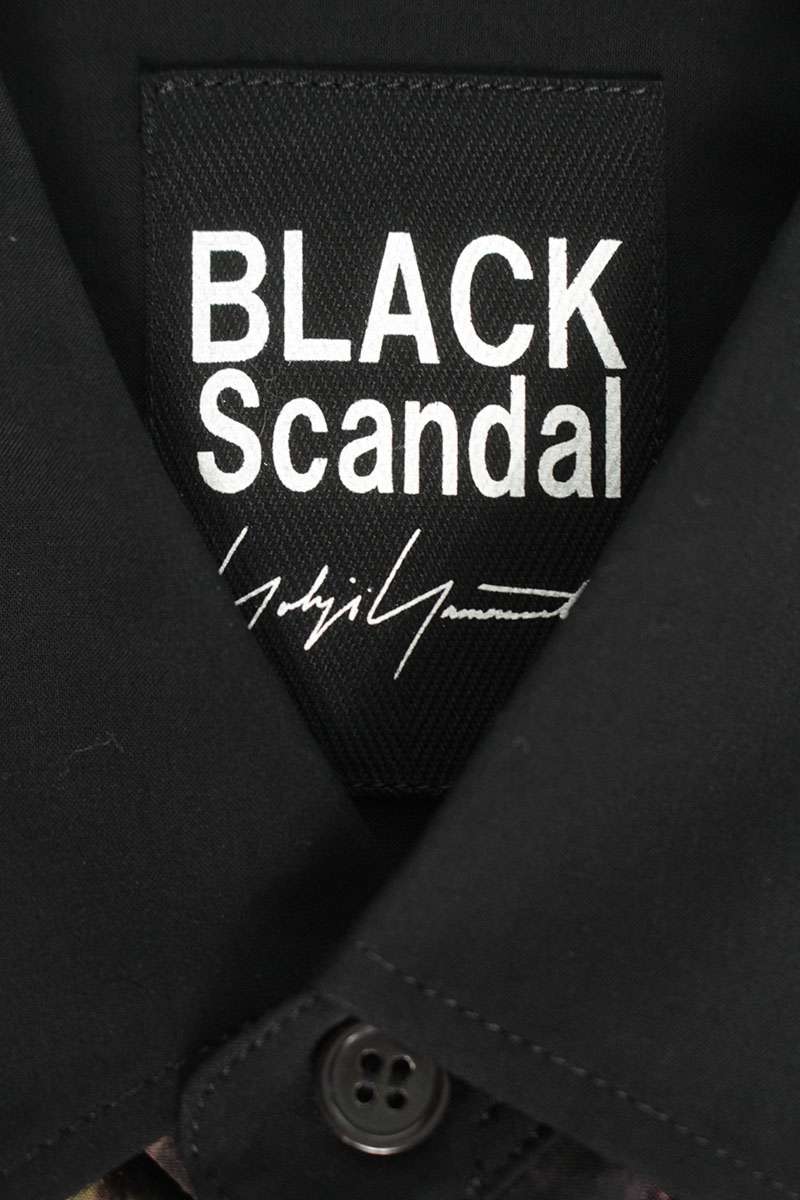 BLACK Scandal Yohji Yamamoto 23SS All-Over Print Long Sleeve Shirt Black Size 2
