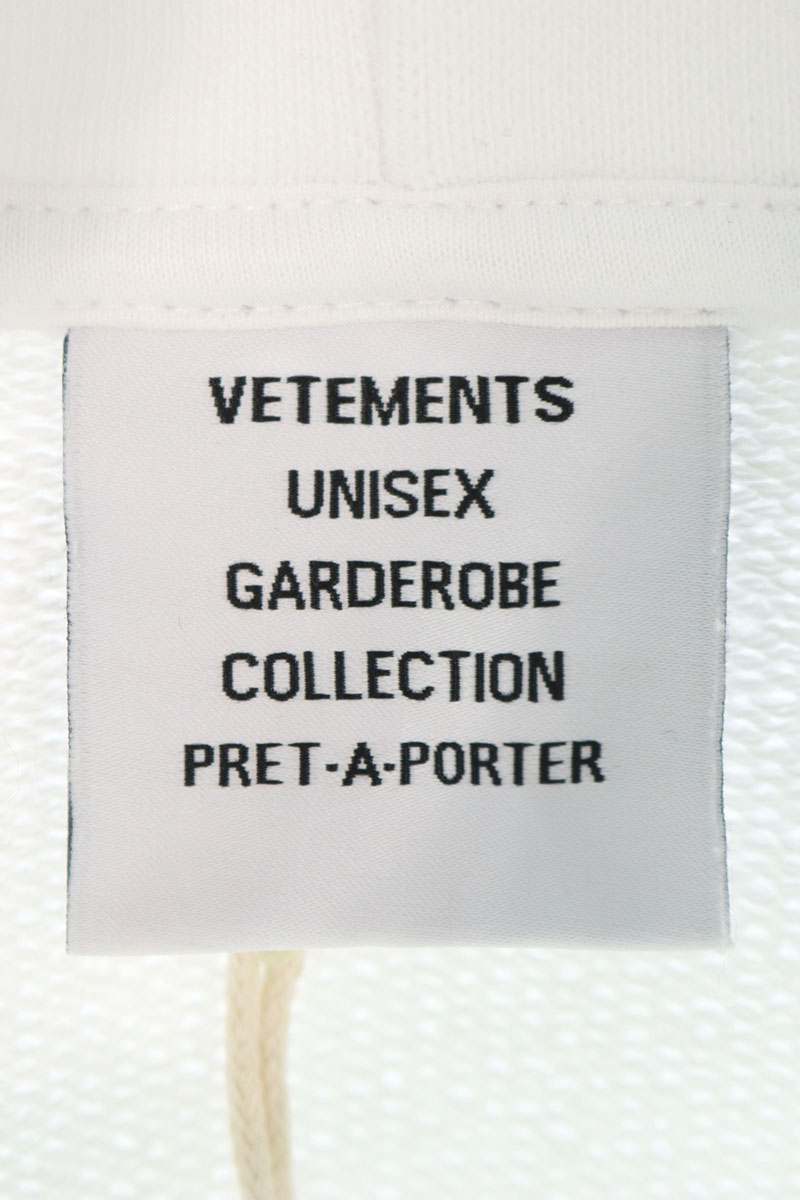 Vetements 24AW Logo Hoodie White Size M