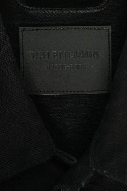Balenciaga 23SS Oversized Denim Jacket Black Size S