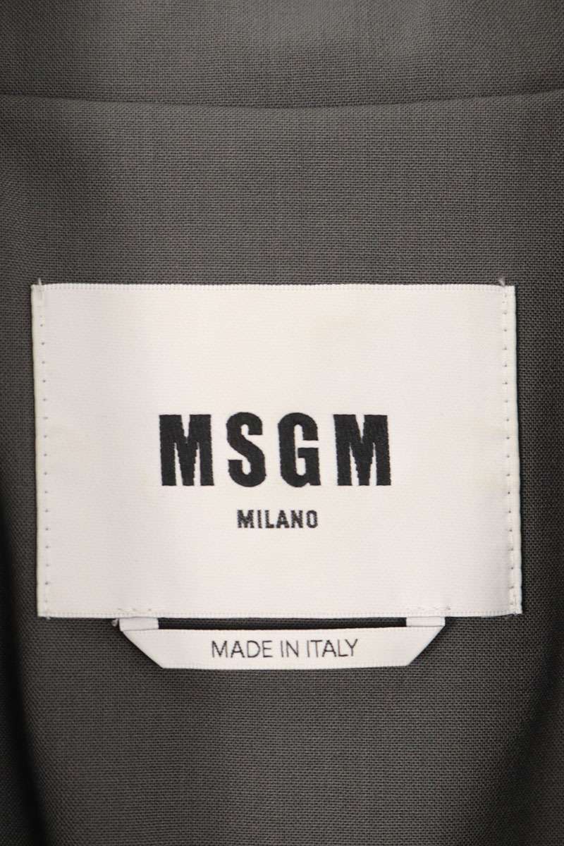 MSGM Graphic Print Jacket Gray Size M