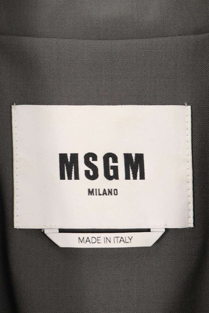 MSGM Graphic Print Jacket Gray Size M