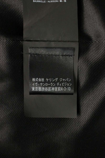 Saint Laurent Paris 16AW Fur Coat Black Size 46