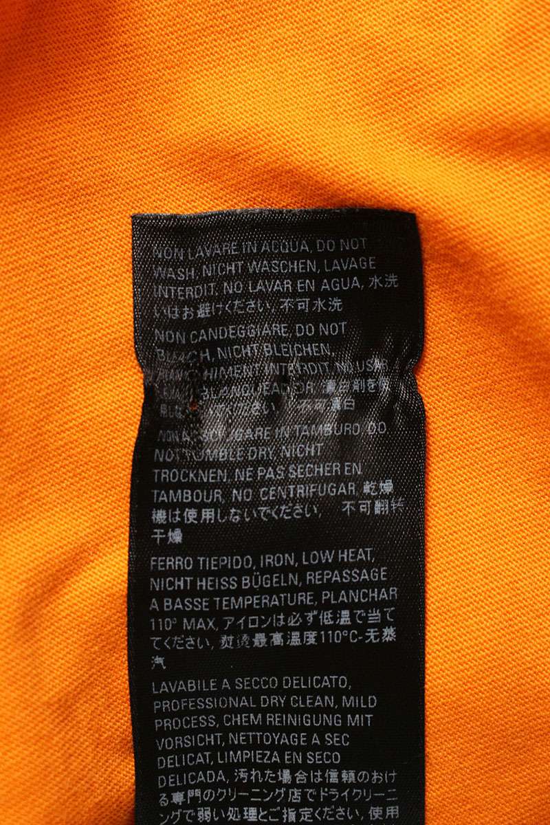 Balenciaga Logo Long Sleeve Shirt Orange Size M