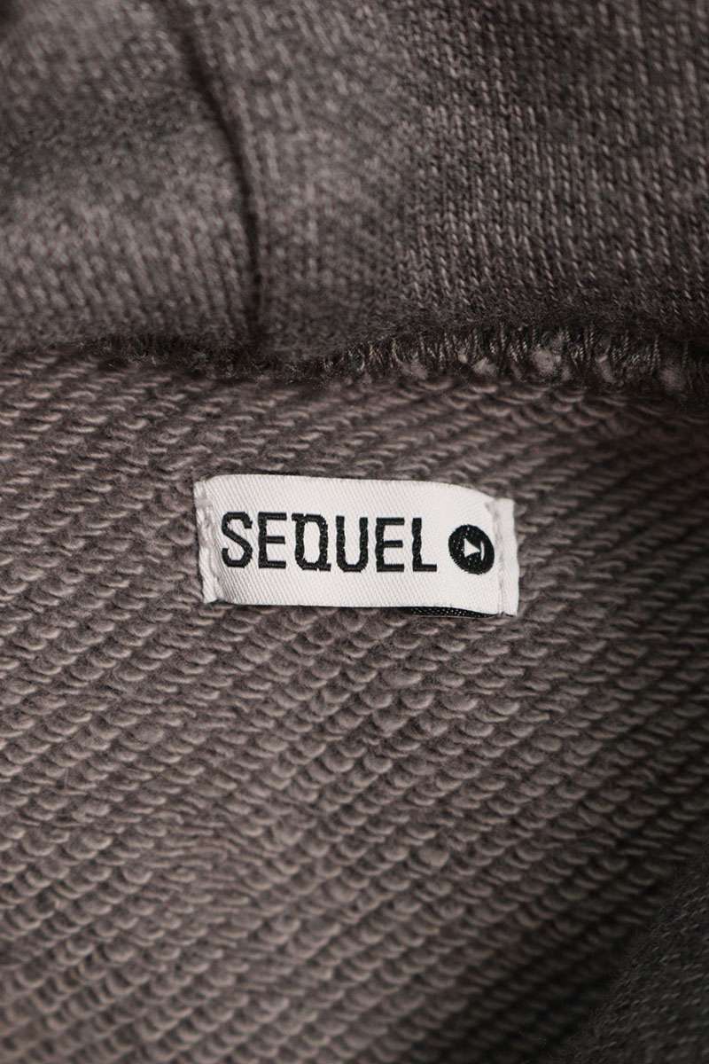 SEQUEL 23AW Logo Print Hoodie Gray Size L