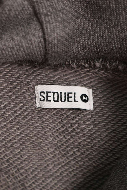 SEQUEL 23AW Logo Print Hoodie Gray Size L