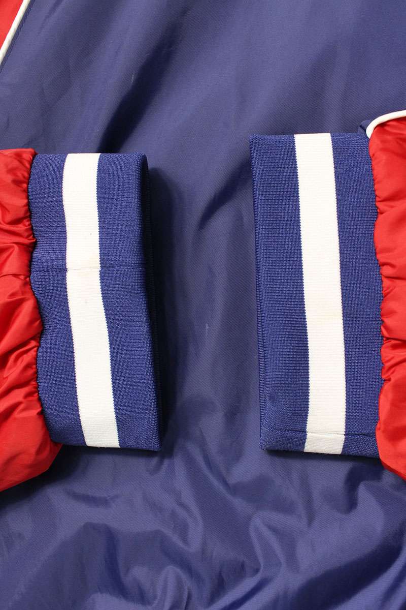 Supreme 23AW Hooded Warm Up Pullover Hoodie Blue x Red Size XL