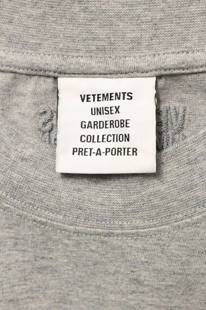Vetements 25AW Print T-Shirt Gray Size XS