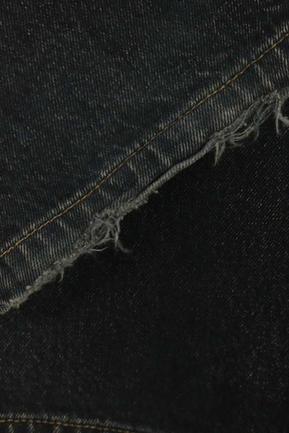 BALENCIAGA Cargo Baggy Denim Pants Black Size 30