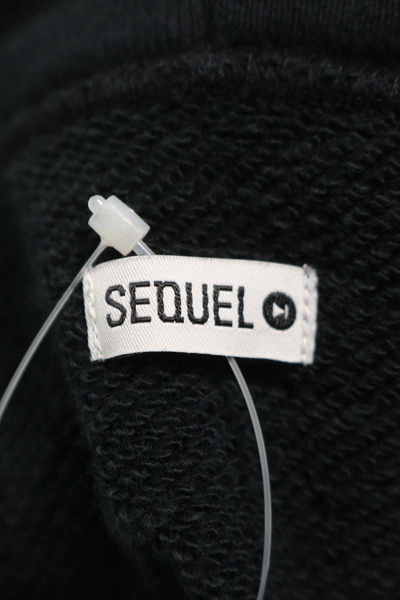 SEQUEL 24AW Print Hoodie Black 24AW-SWCS Size L