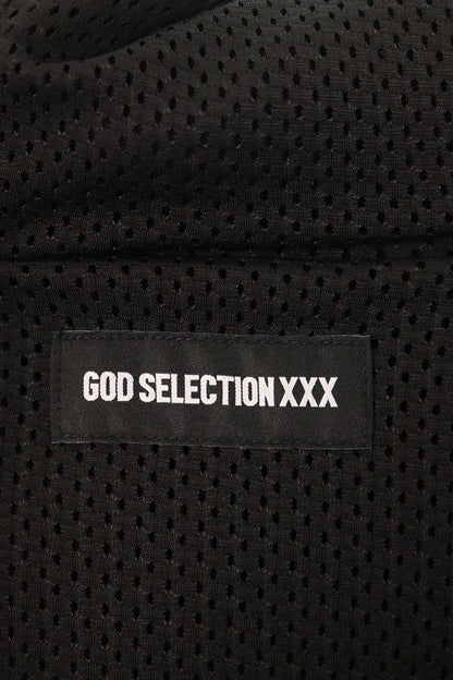GOD SELECTION XXX Logo Embroidered Boa Blouson Black Size M