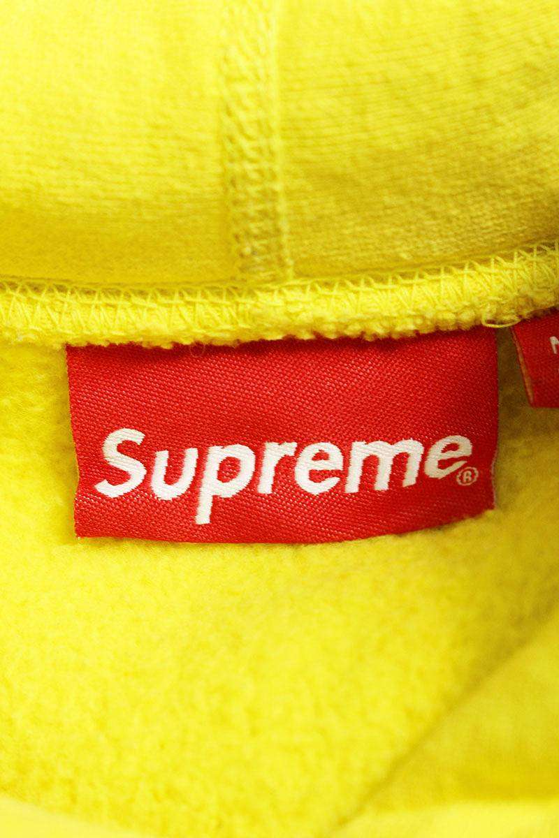 Supreme 20AW Cross Box Logo Hooded Sweatshirt Yellow Size S