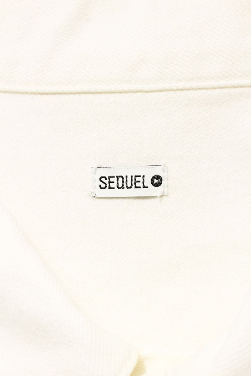 SEQUEL Logo Print Denim Jacket White Size L