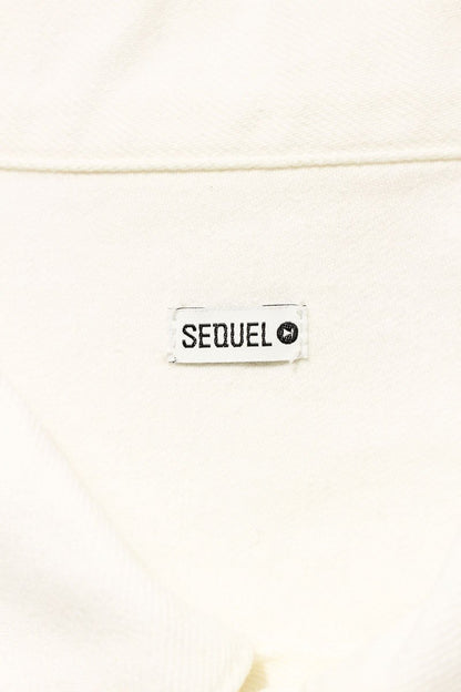 SEQUEL Logo Print Denim Jacket White Size L