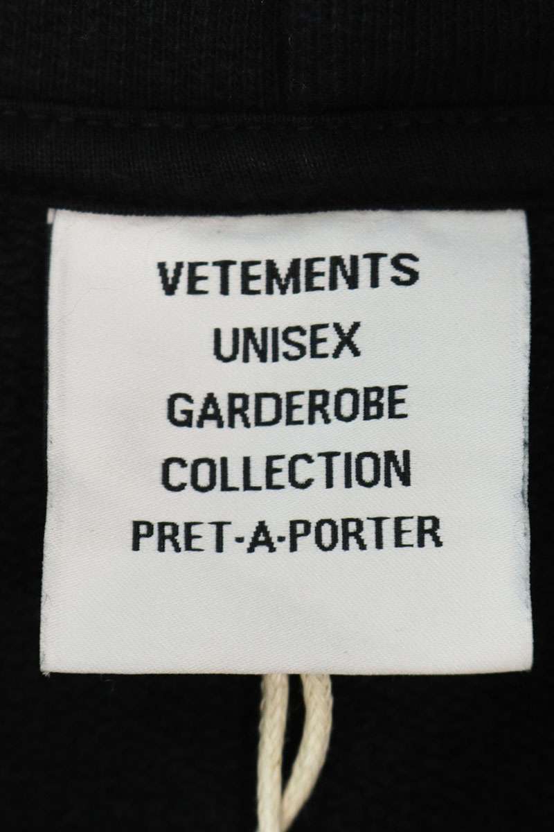 Vetements 24AW Logo Hoodie Black Size XL