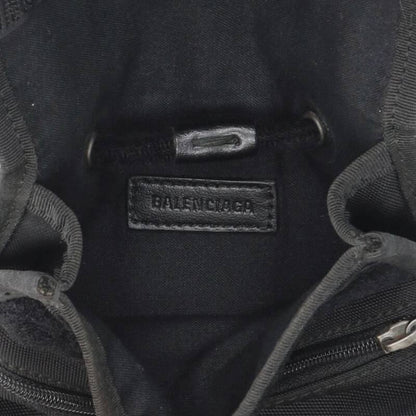 Balenciaga Explorer Logo Nylon Shoulder Bag Black One Size