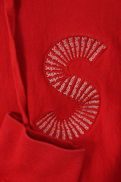 Supreme 20AW Logo Pullover Hoodie Red Size M