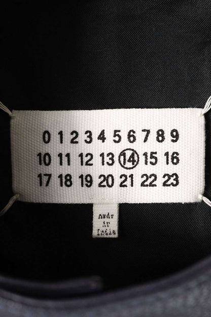 Maison Margiela ZIP Leather Jacket Blue Size 46