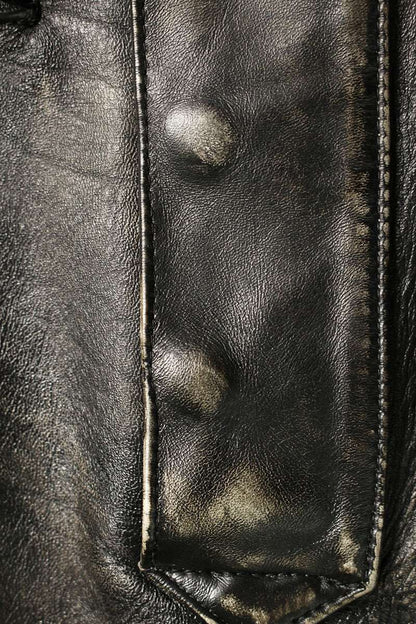 READYMADE Leather Long Pants Brown Size 28